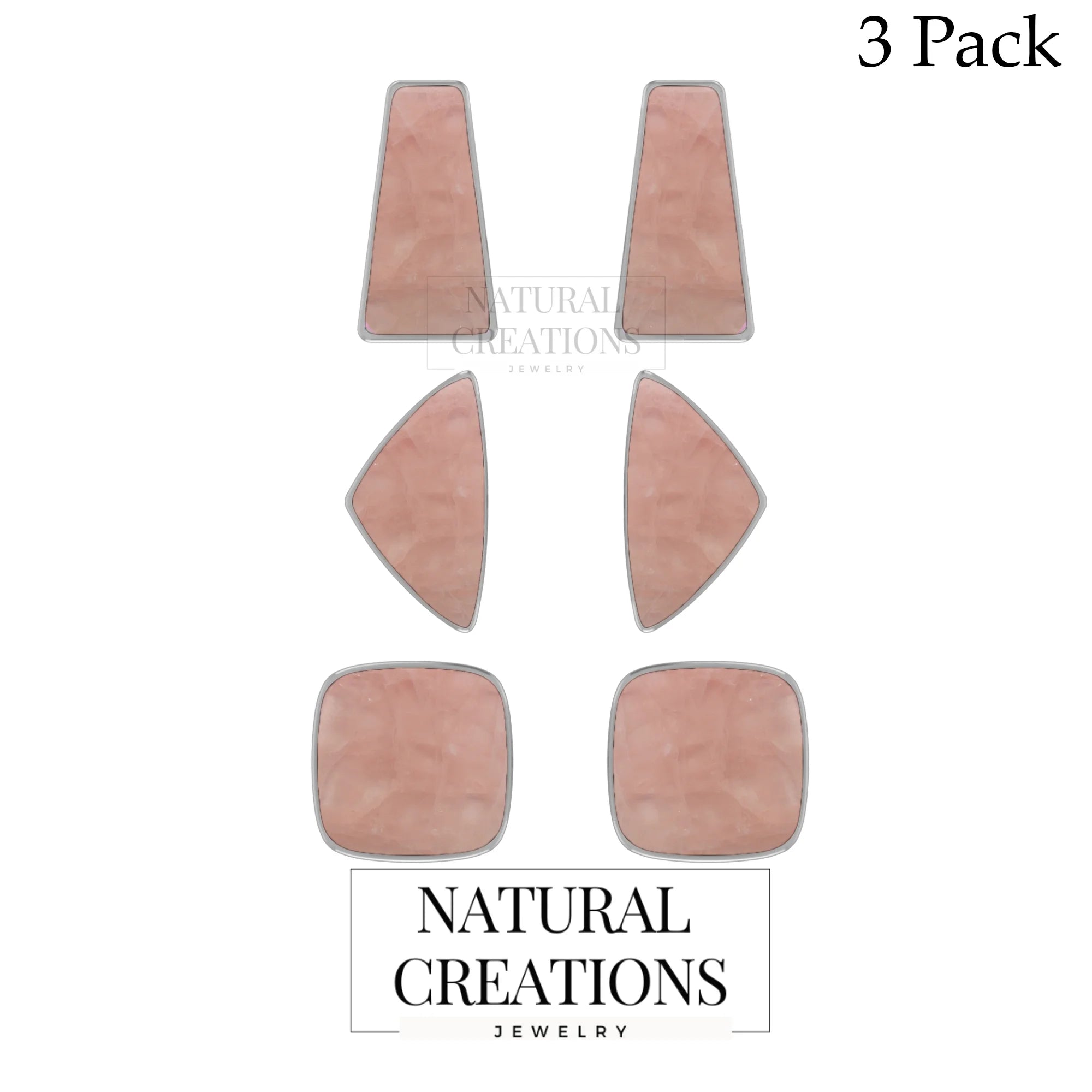 rose quartz earrings