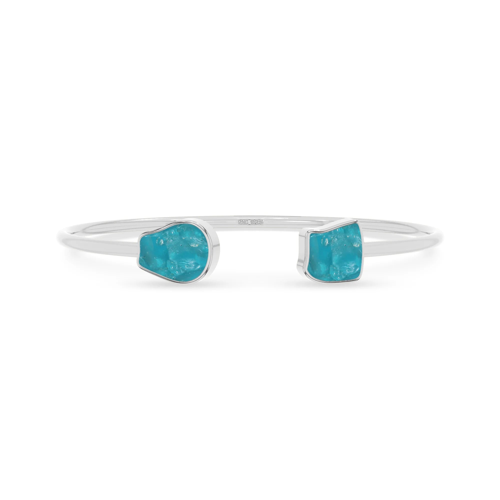 paraiba apatite twister bracelet