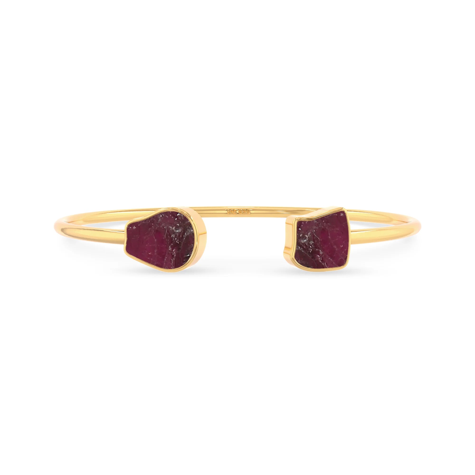 rhodolite garnet twister bracelet