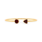 garnet cut bracelet