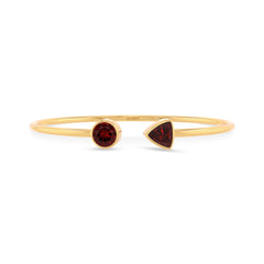 garnet cut bracelet