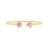 morganite cut bracelet