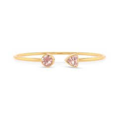 morganite cut bracelet