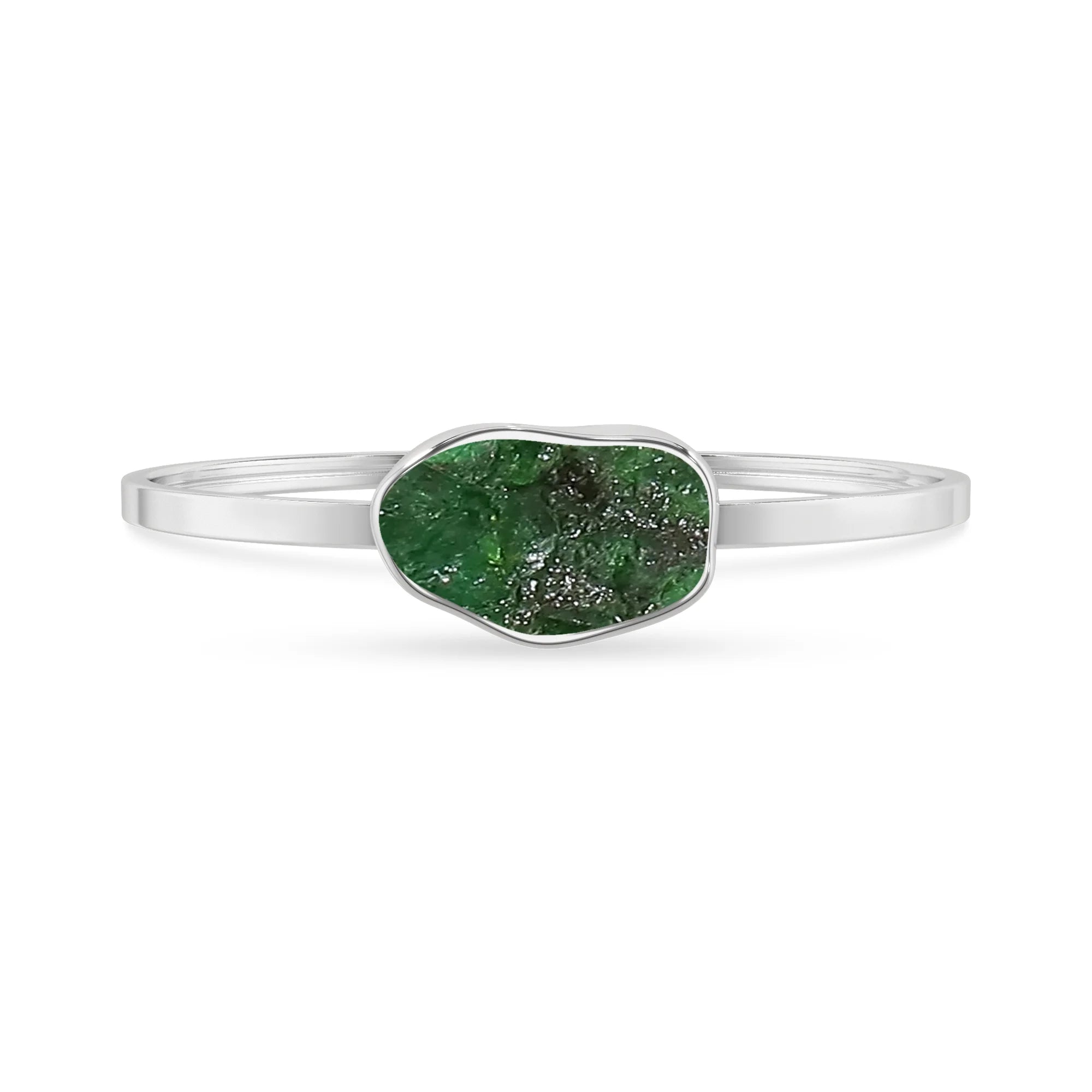 emerald rough bracelet