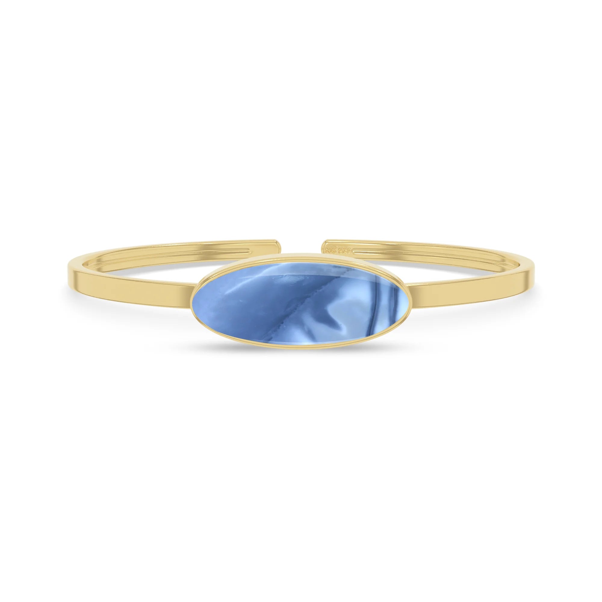 blue opal rough bracelet