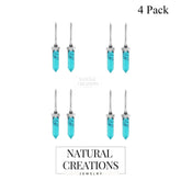 turquoise cut earrings