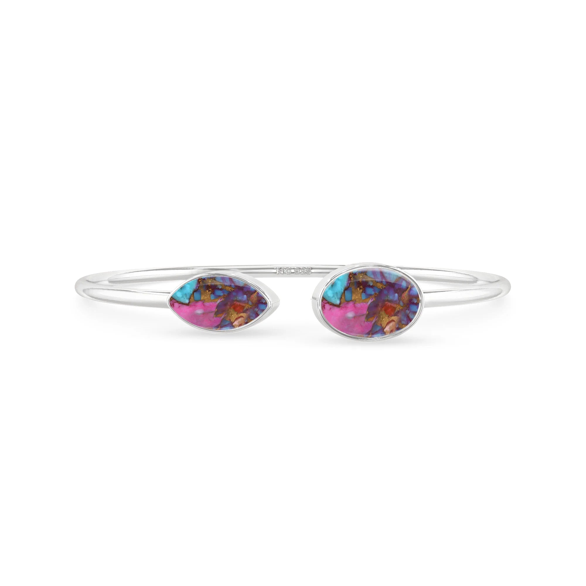 pink spiny oyster cab bracelet