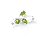 peridot prong-set ring