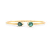 green tourmaline cut bracelet
