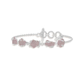 morganite rough bracelet