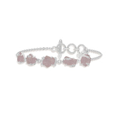 morganite rough bracelet