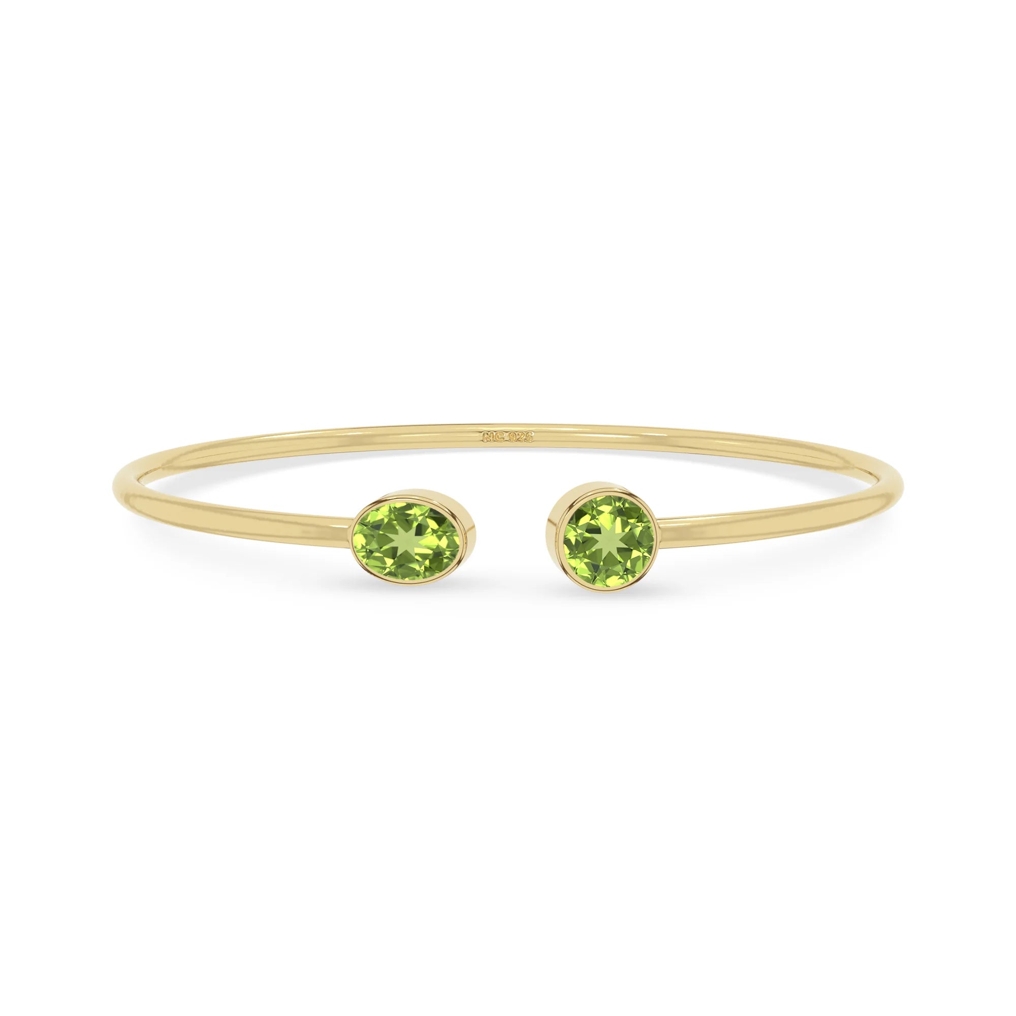 peridot cut bracelet