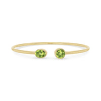 peridot cut bracelet