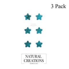 turquoise slice earrings