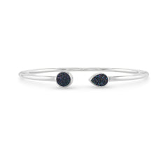 multi titanium druzy cab bracelet