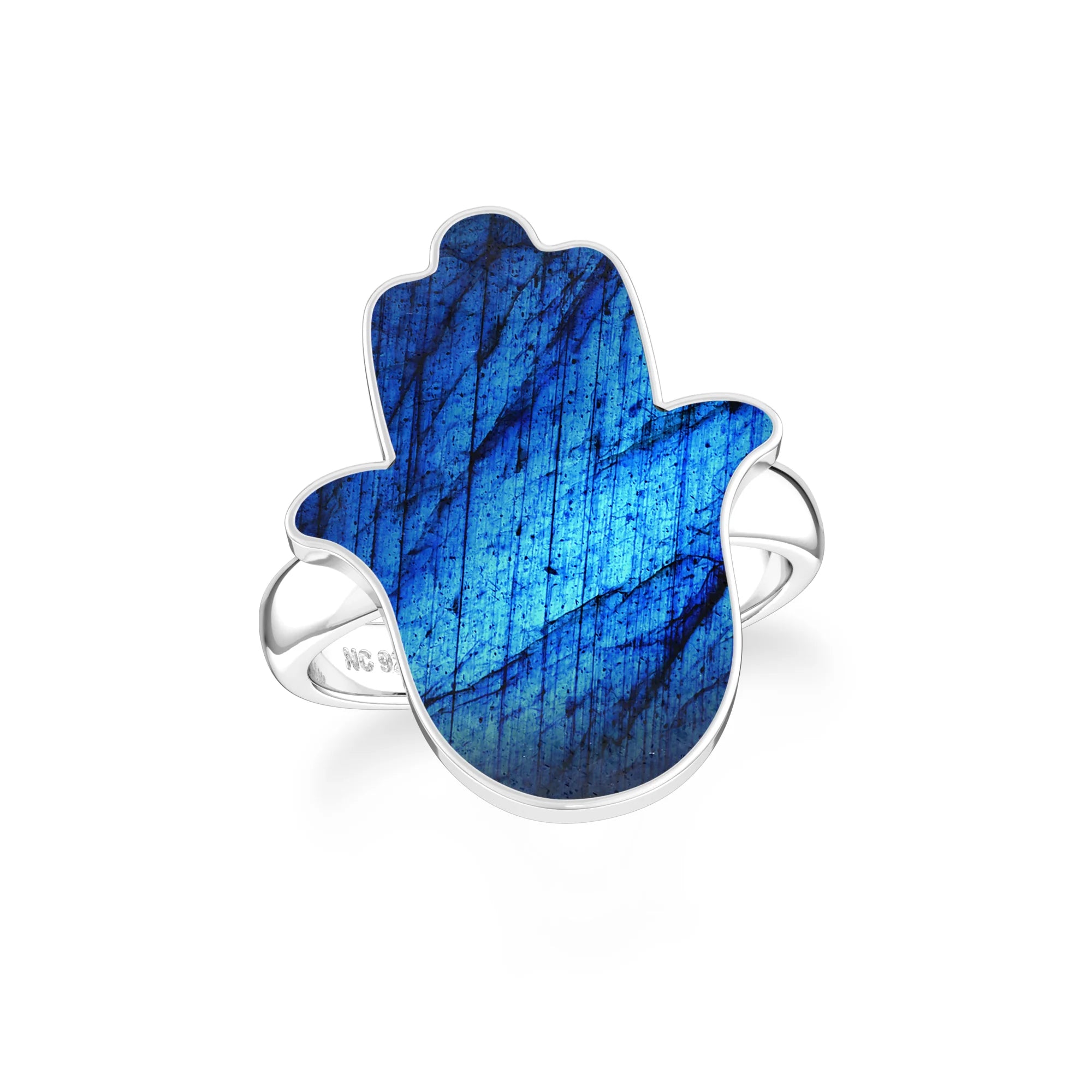 labradorite bezel-set ring