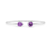 amethyst cut bracelet