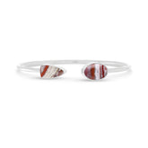 crazy lace agate cab bracelet