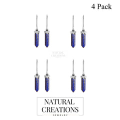 lapis lazuli cut earrings