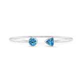 swiss blue topaz cut bracelet