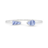 blue lace agate cab bracelet