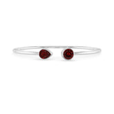garnet cut bracelet