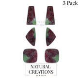 ruby zoisite earrings