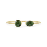 green tourmaline cab bracelet