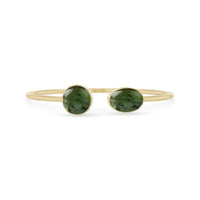 green tourmaline cab bracelet