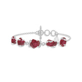 pink tourmaline rough bracelet