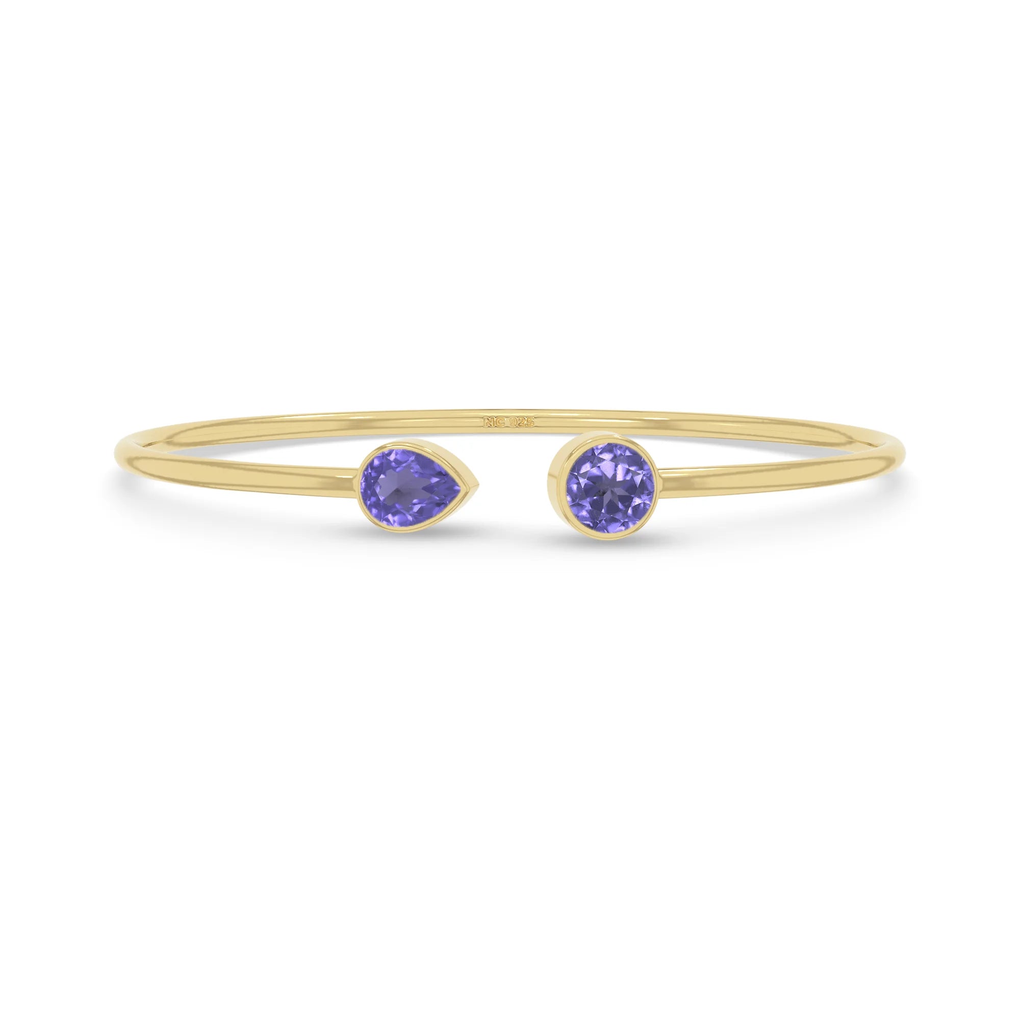 tanzanite cut bracelet