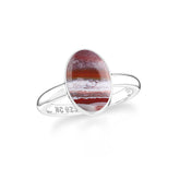 crazy-lace-agate bezel-set ring