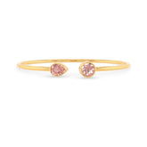 morganite cut bracelet