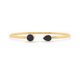 multi titanium druzy cab bracelet