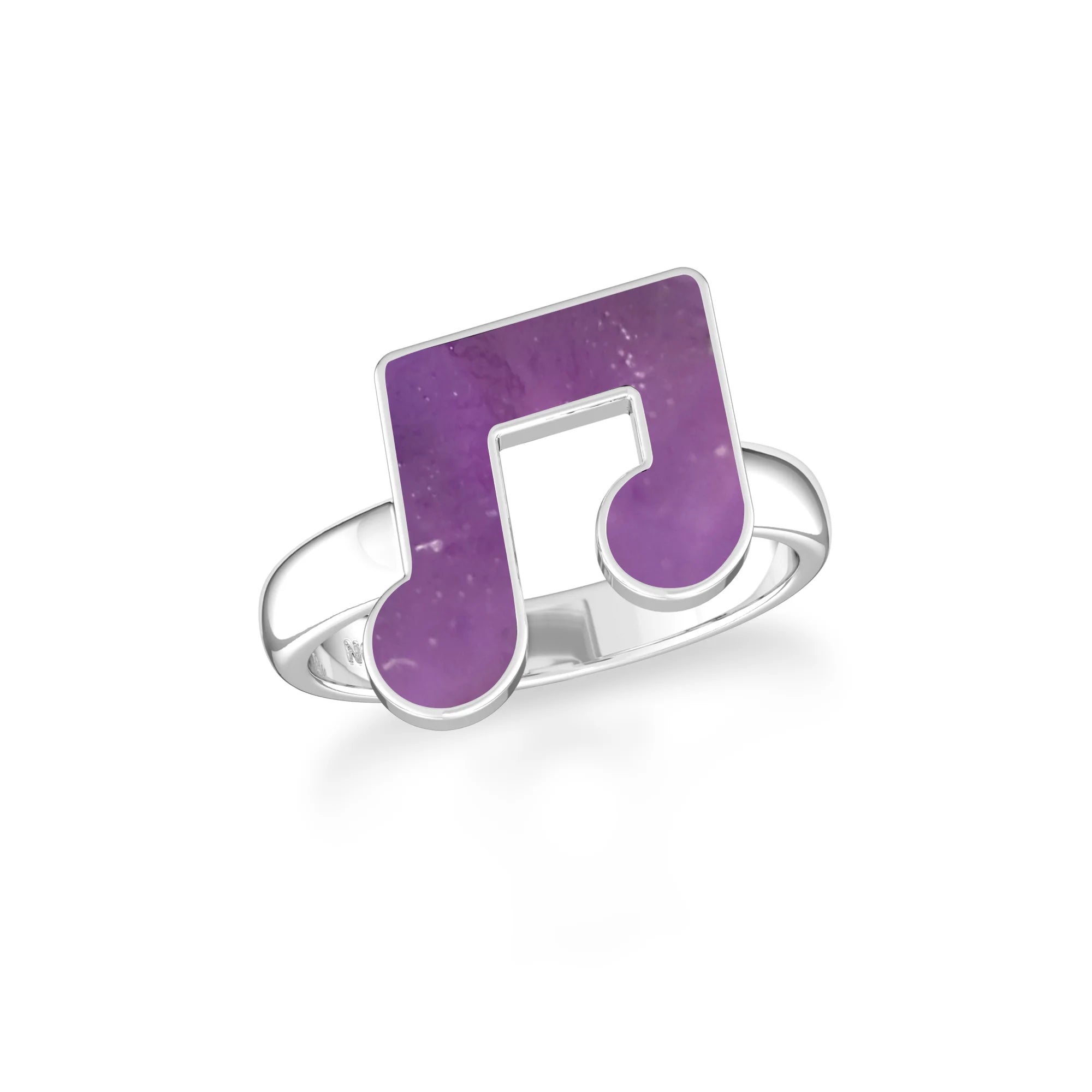 amethyst bezel-set ring