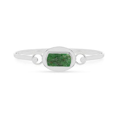 emerald rough bracelet