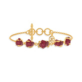 pink tourmaline rough bracelet