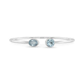 aquamarine cut bracelet