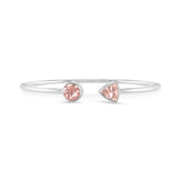 morganite cut bracelet