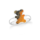 bumble bee bezel-set ring