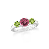 natural pink tourmaline ring