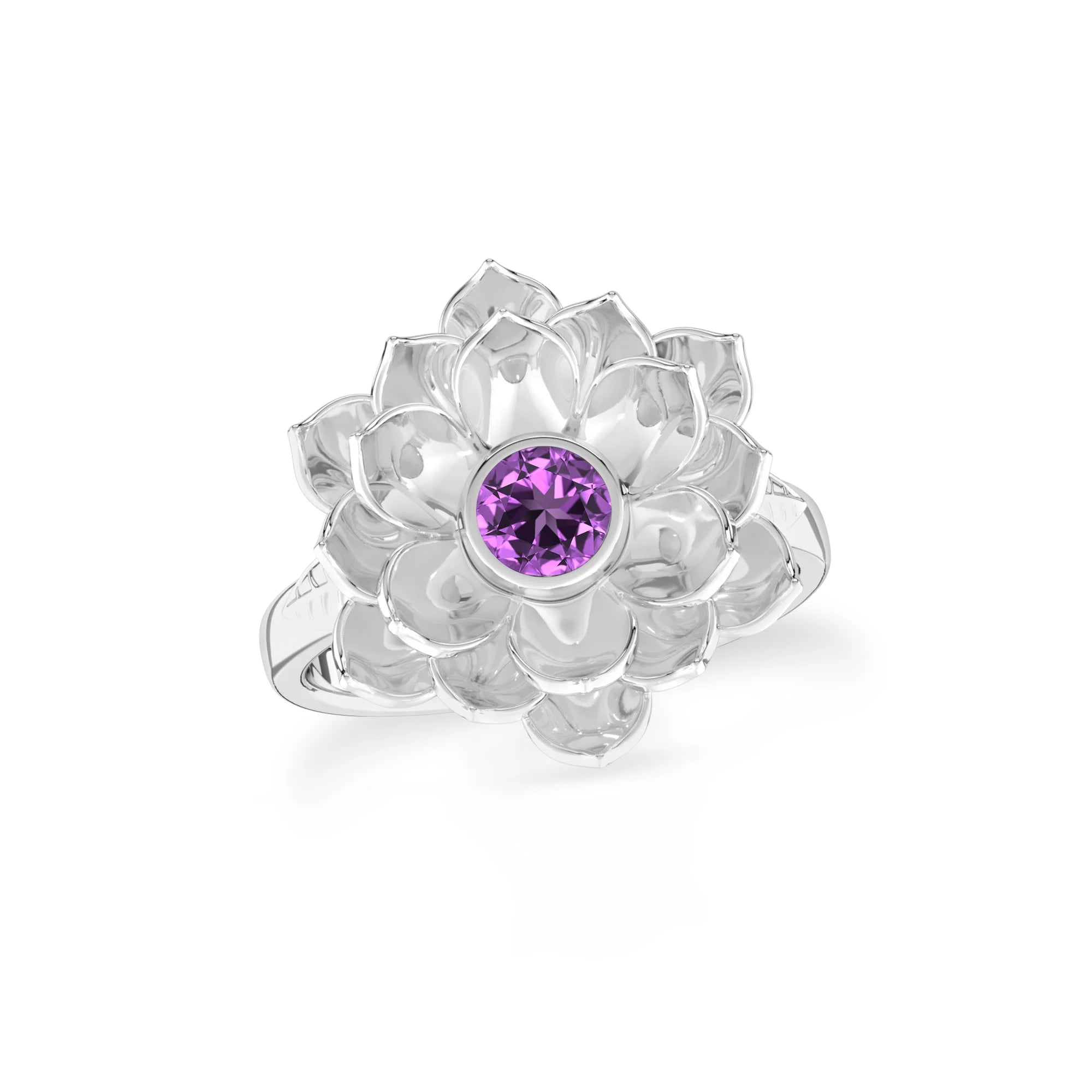 natural amethyst ring