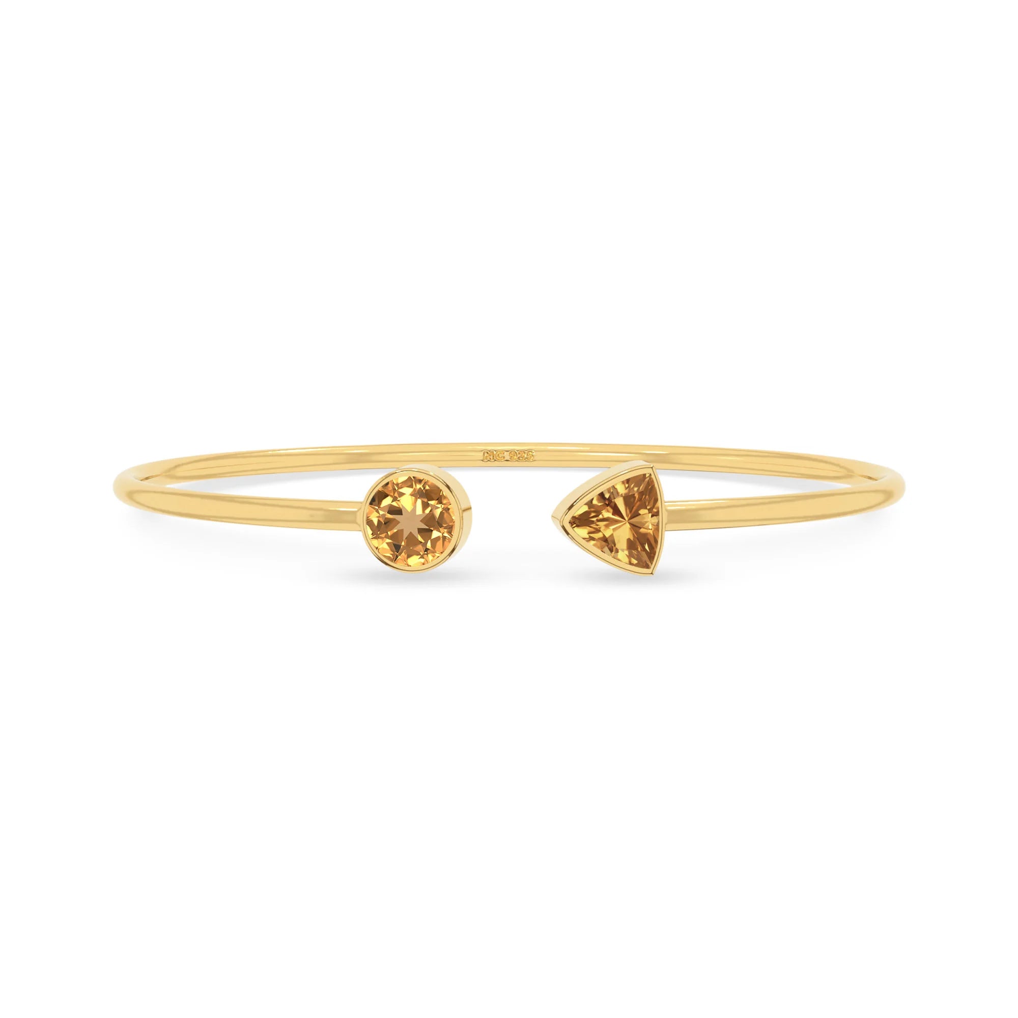 citrine cut bracelet