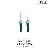 malachite earrings