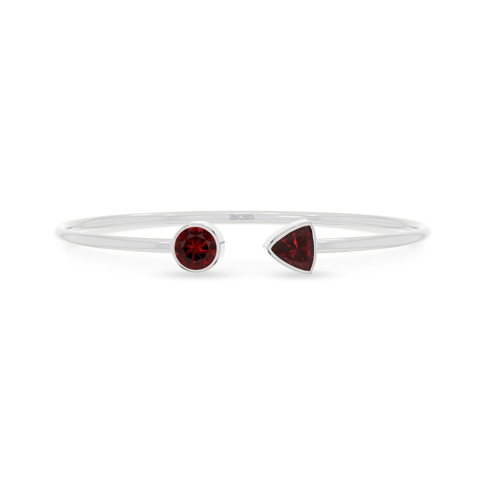 garnet cut bracelet
