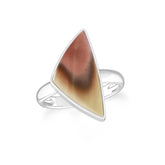 Natural Imperial Jasper Cab Ring 925 Sterling Silver