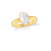 herkimer bezel-set ring
