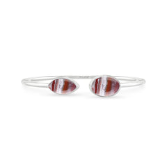 crazy lace agate cab bracelet
