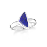 lapis-lazuli bezel-set ring