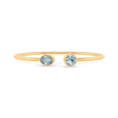aquamarine cut bracelet